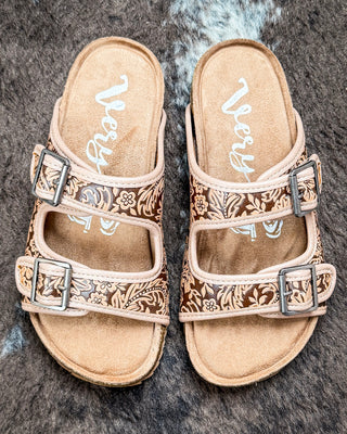 Berry Sandal in Light Tan by Very G