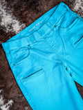 Cowgirl Tuff - Turquoise Pull-On - Trouser - Jeans - Western Wear - Bronco Western Supply Co.