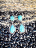 Molly - Post Dangle Earrings - Turquoise - Western Jewelry - Bronco Western Supply Co.
