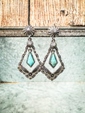 Elanor - Post Dangle Earrings - Western Jewelry - Bronco Western Supply Co.