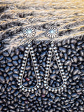 Joan - Navajo Style - Teardrop - Dangle Earrings - Western Jewelry - Bronco Western Supply Co.
