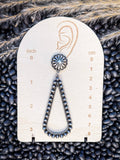 Joan - Navajo Style - Teardrop - Dangle Earrings - Western Jewelry - Bronco Western Supply Co.