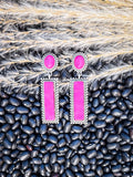Haven - Dangle Earrings - Pink - Western Jewelry - Punchy Earring - Bronco Western Supply Co.