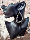Buster - Teardrop - Dangle Earrings - Silver - Western Jewelry - Bronco Western Supply Co.