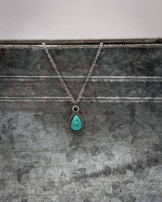 Willow Teardrop Pendant Necklace