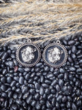Cow Head - Cameo - Dangle Earrings - Western Jewelry - Bronco Western Supply Co.