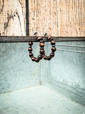 Augusta - Beaded Hoop Earrings - Copper - Faux Navajo Pearl - Bronco Western Supply Co.