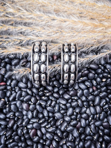Abilene - Metal Bubble - Stud Hoop Earrings - Western Jewelry - Bronco Western Supply Co.