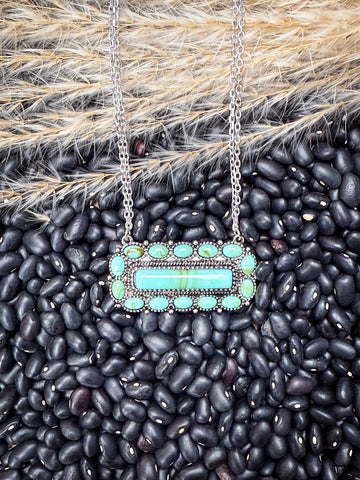 Cora - Western - Stone Pendant - Necklace - Western Jewelry - Bronco Western Supply Co.