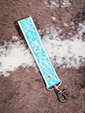 Myra Bag - Tampico Trails - Key Fob - Turquoise - Accessory - Bronco Western Supply Co.