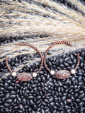 Lucinda - Western - Hoop Earrings - Copper - Accessory - Bronco Western Supply Co.