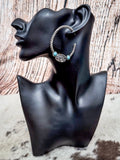 Lucinda - Western - Hoop Earrings - Silver - Accessory - Bronco Western Supply Co.