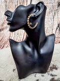 Galveston - Metal Bubble -Stud - Hoop Earrings - Gold - Bronco Western Supply Co.