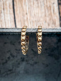 Galveston - Metal Bubble -Stud - Hoop Earrings - Gold - Bronco Western Supply Co.
