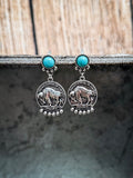 Range - Western - Buffalo Coin - Stud Earrings - Western Accessory - Bronco Western Supply Co.