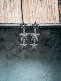 Burst - Star - Drop Stud - Earrings - Western Jewelry - Dangle Earring - Bronco Western Supply Co.