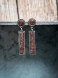 Out West - Bar Dangle Earrings - Copper - Western Jewelry - Earrings - Bronco Western Supply Co.
