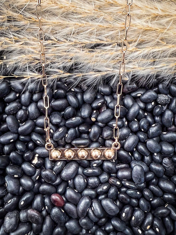 Galveston - Western - Bubble - Bar Necklace - Bronco Western Supply Co.