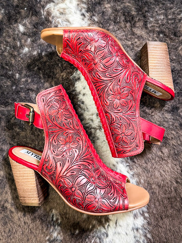 Myra Bag - Callandra - Tooled Leather - Heels - Footwear - Bronco Western Supply Co.