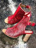 Myra Bag - Callandra - Tooled Leather - Heels - Footwear - Bronco Western Supply Co.