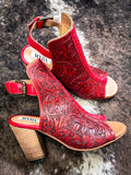 Myra Bag - Callandra - Tooled Leather - Heels - Footwear - Bronco Western Supply Co.