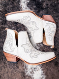 Myra Bag - La Ponderosa - Leather - Booties - Ivory - Footwear - Bronco Western Supply Co.