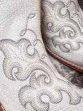 Myra Bag - La Ponderosa - Leather - Booties - Ivory - Footwear - Bronco Western Supply Co.