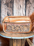 Side Saddle - Tooled Leather - Hip Bag - Ohlay Bags - Travel Bag - Bronco Western Supply Co.