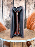 Honey - Tooled Leather - Wallet - Western Accessory - Ohlay Bags - Bronco Western Supply