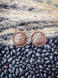 Ellie - Western - Rope - Filigree - Round - Stud Earrings - Bronco Western Supply Co.