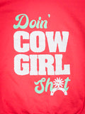 Doin' Cowgirl Sh*t Hoodie - Coral - Western Wear - Bronco Brand - Bronco Western Supply Co.