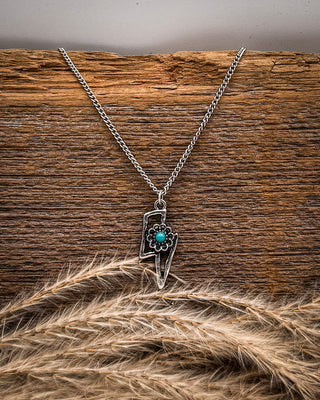 Electric Bloom Charm Necklace