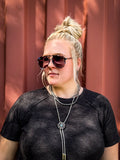 Earhart Tangle-Free Polarized Oversized Sunglasses