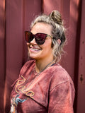 Capri Tangle-Free Oversized Sunglasses