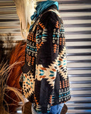 Mesa Mirage Southwestern Print Blazer - Lucky & Blessed - Bronco Western Supply Co.