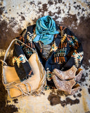 Mesa Mirage Southwestern Print Blazer - Lucky & Blessed - Bronco Western Supply Co.