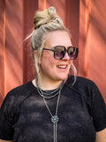 Kennedy Tangle-Free Oversized Sunglasses
