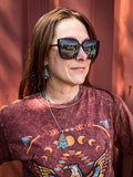 Lux Tangle-Free Polarized Oversized Sunglasses