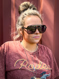 Astrid Tangle-Free Oversized Sunglasses