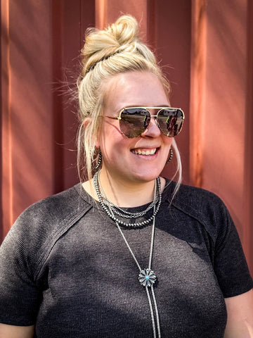 Shay Tangle-Free Polarized Oversized Sunglasses