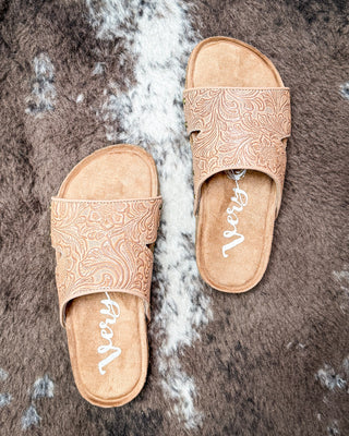 Jordyn Sandal in Light Tan by Very G