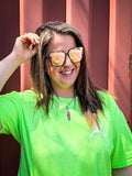 Lux Tangle-Free Polarized Oversized Sunglasses