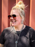 Classic Aviators - Tangle-Free Oversized Sunglasses