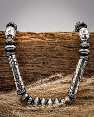 Greer Barrel Pearl Necklace Set