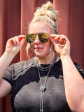 Classic Aviators - Tangle-Free Oversized Sunglasses
