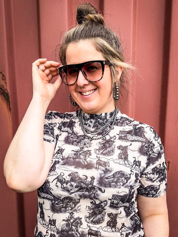 Ember Tangle-Free Oversized Sunglasses