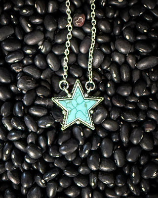 Lone Star Necklace in Teal