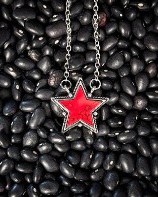 Lone Star Necklace in Red