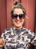 Zara Tangle-Free Oversized Sunglasses