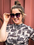Zara Tangle-Free Oversized Sunglasses